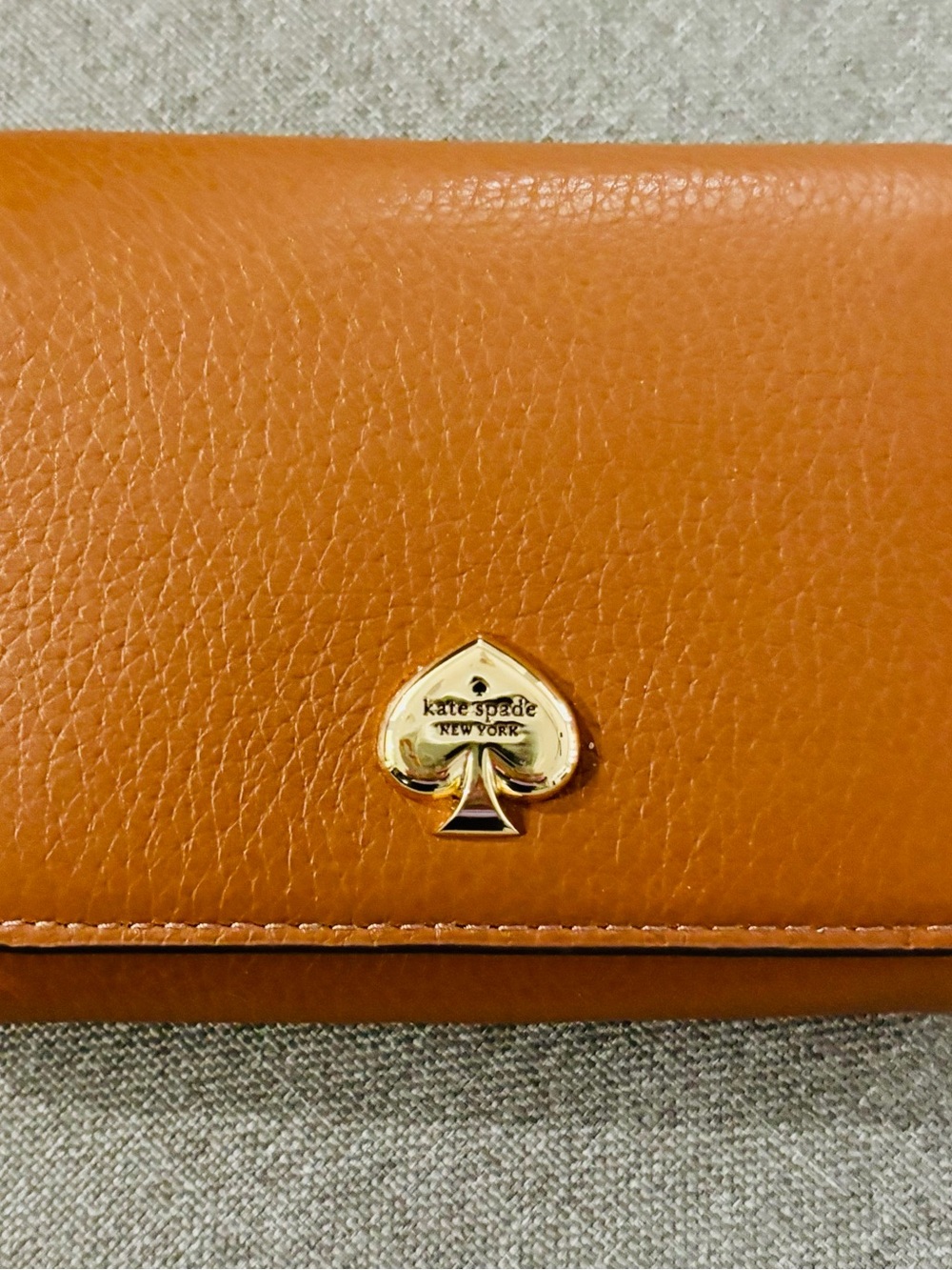 Kate Spade Kayla Small L-Zip Wallet in Warm Gingerbread - Picture 3 of 5